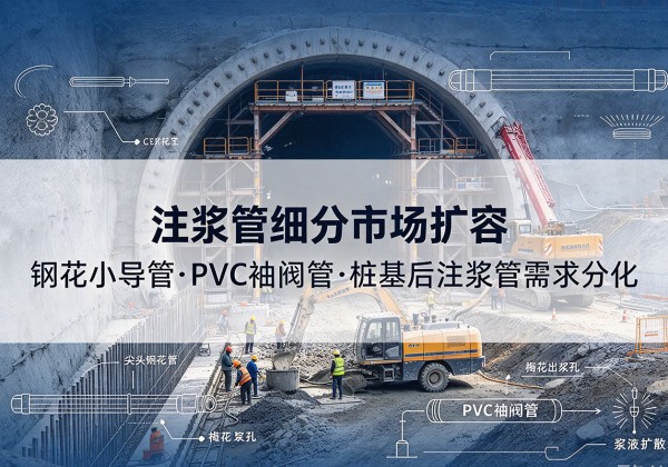 新荣注浆管细分市场扩容，隧道钢花小导管、PVC 袖阀管、桩基后注浆管需求分化